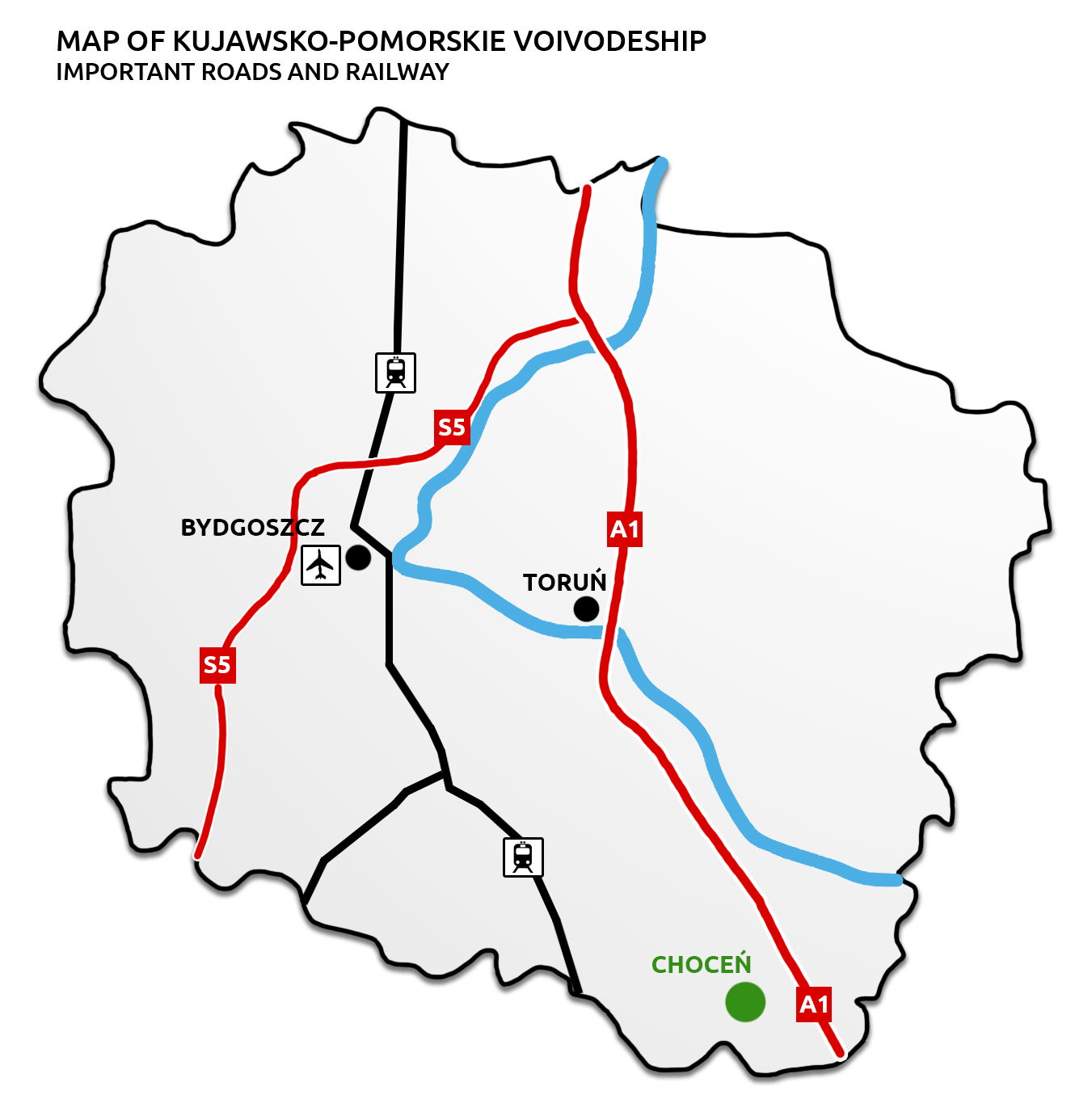Drogi i kolej Choceń